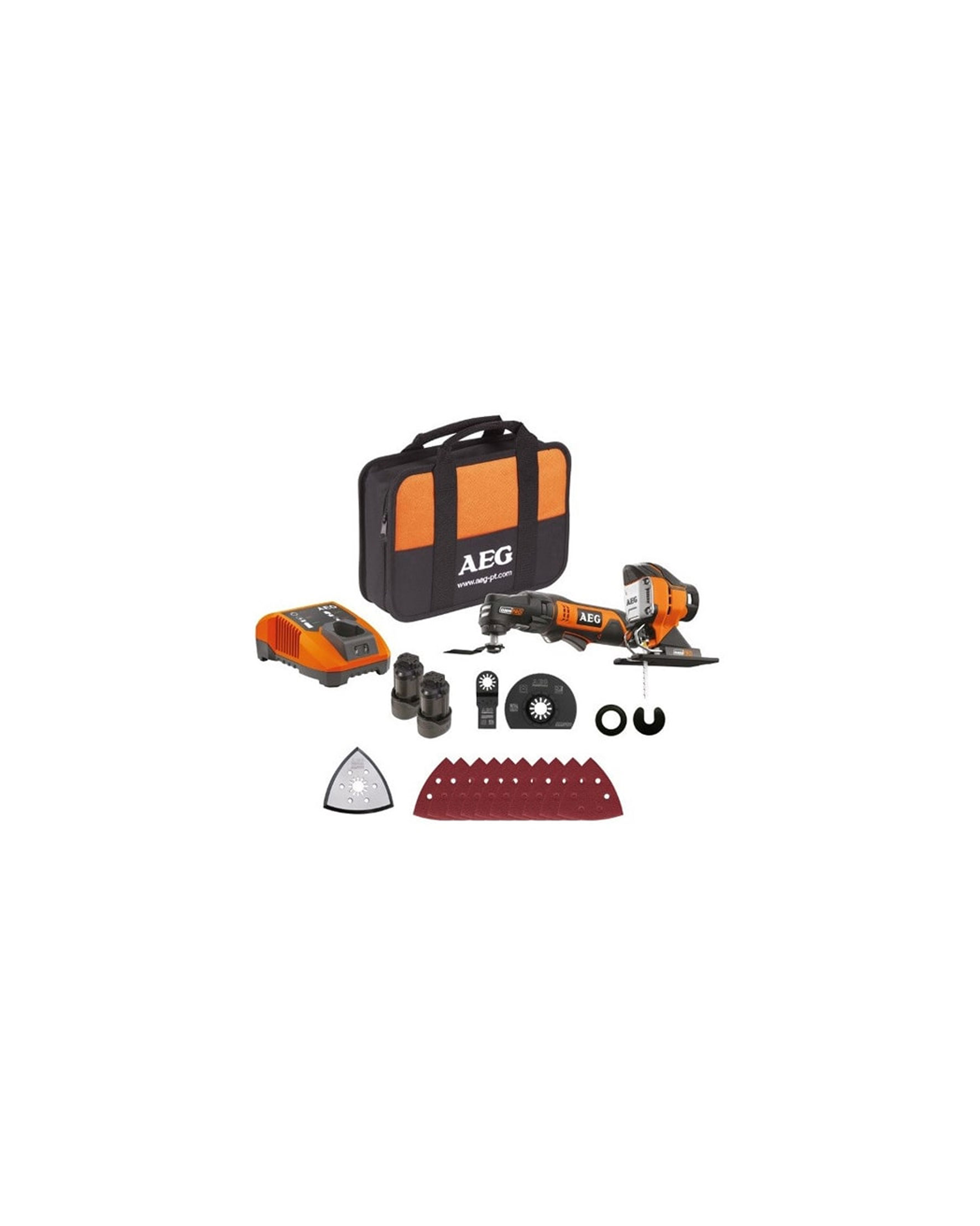 کیت چند کاره شارژی آاگ مدل OMNI12CLI-KIT3