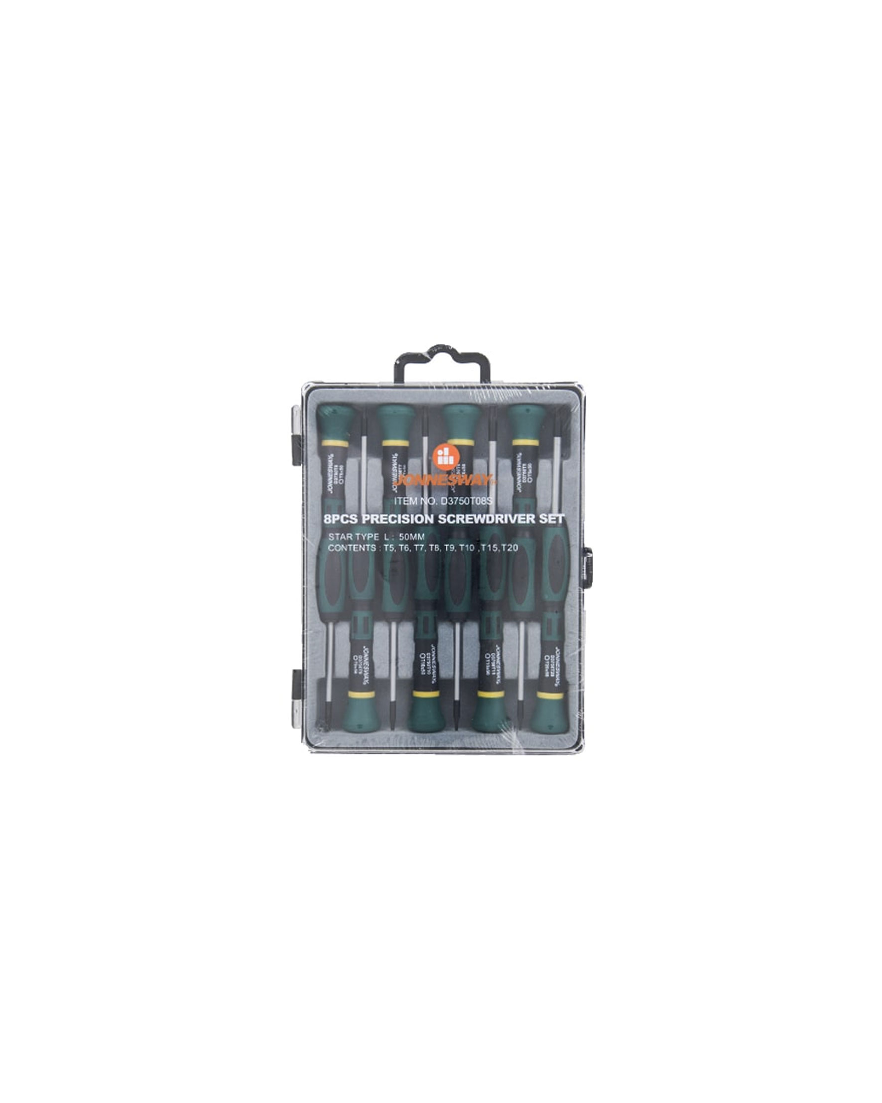 ست پیچ گوشتی ساعتی جانزوی 8 عددی مدل D3750T08S